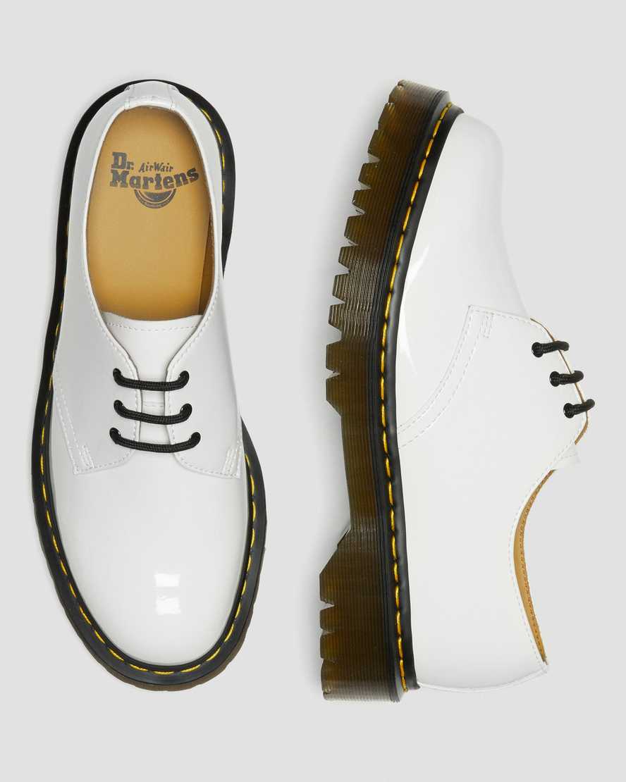 bílé pánské oxfordské boty dr. martens 1461 bex patent