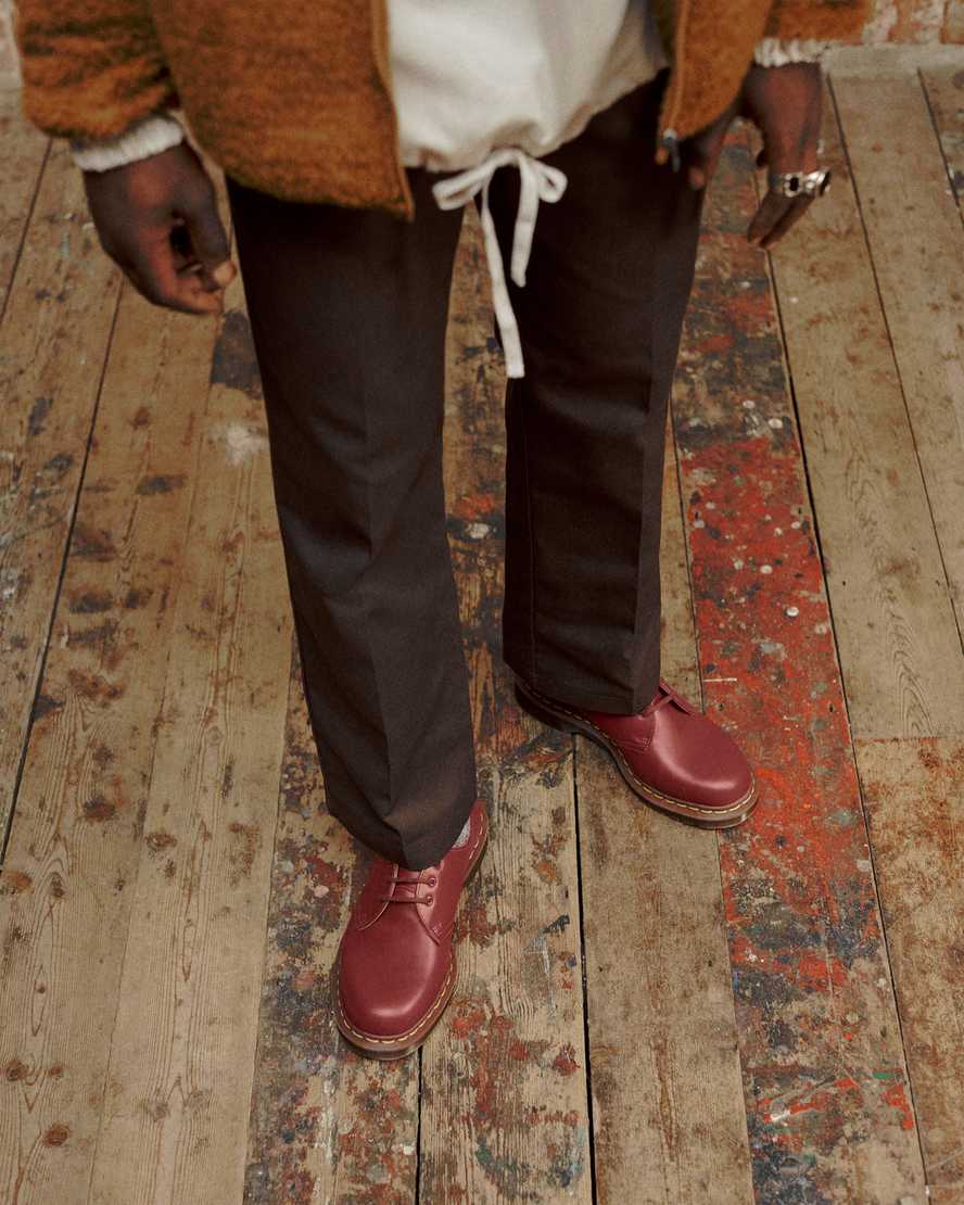 pánské oxfordské boty dr. martens 1461 vintage made in england červené