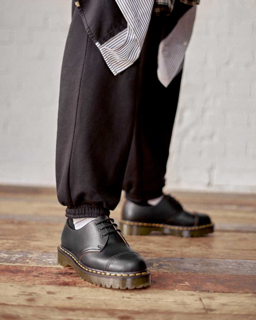 Černé pánské oxfordské boty dr. martens 1461 bex toe cap vintage v černé barvě