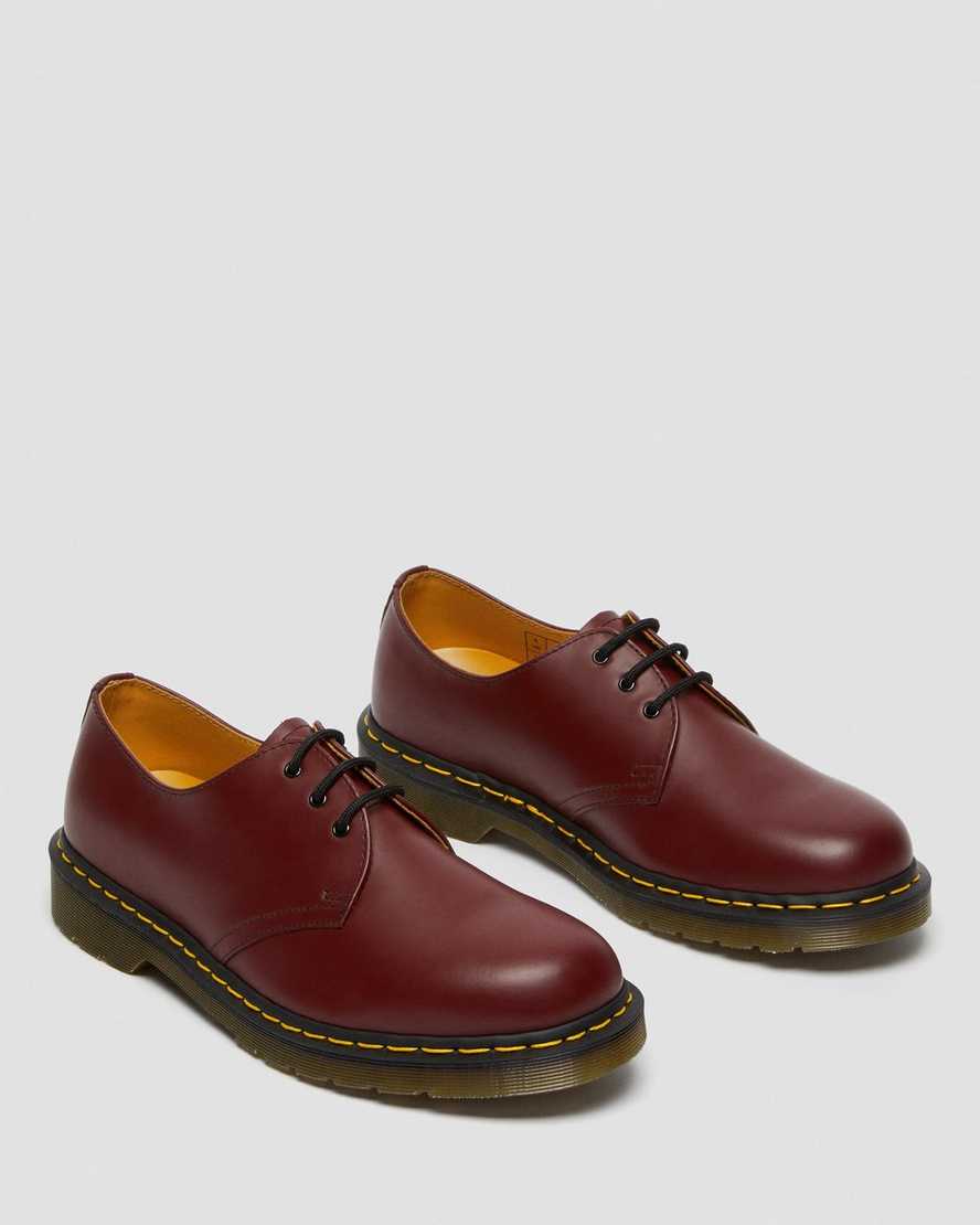 pánské oxfordské boty dr. martens 1461 smooth v červené barvě