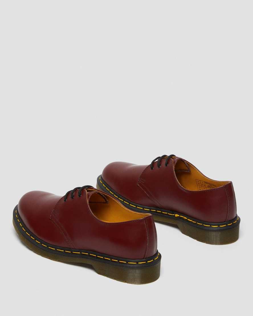pánské oxfordské boty dr. martens 1461 smooth v červené barvě