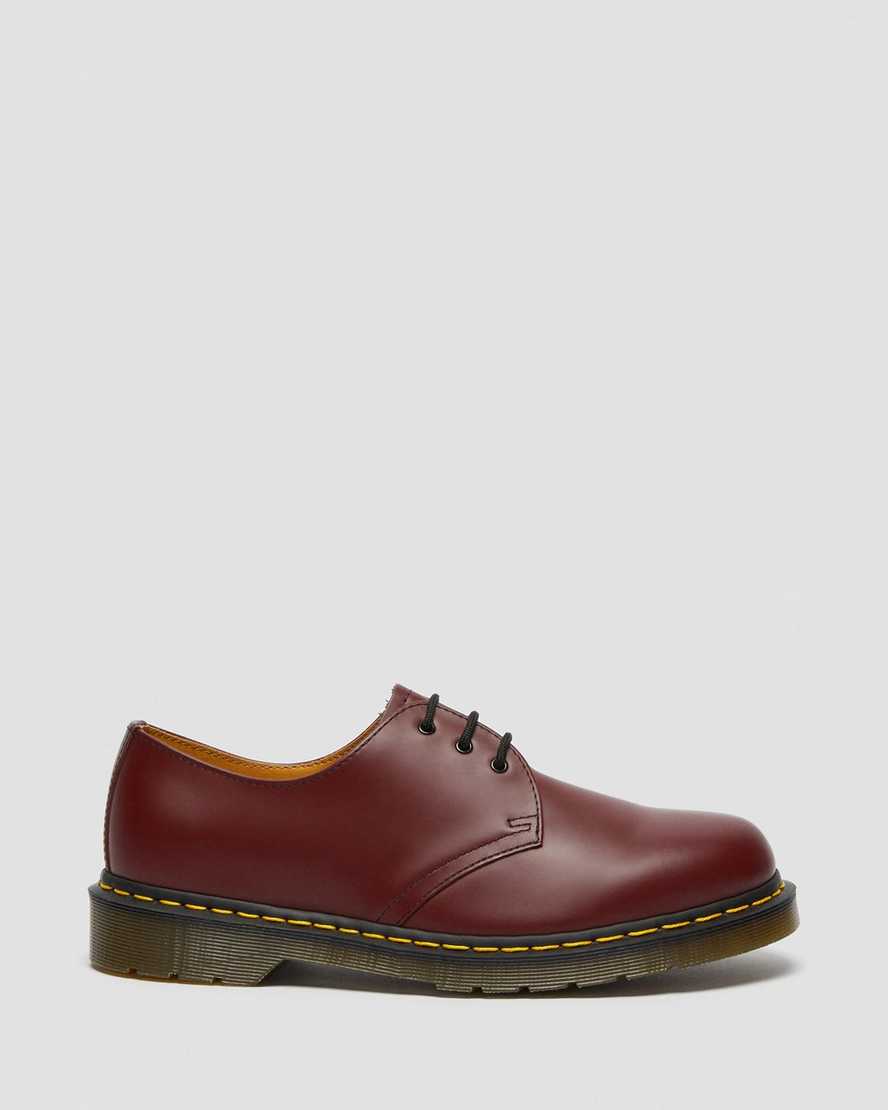 pánské oxfordské boty dr. martens 1461 smooth v červené barvě