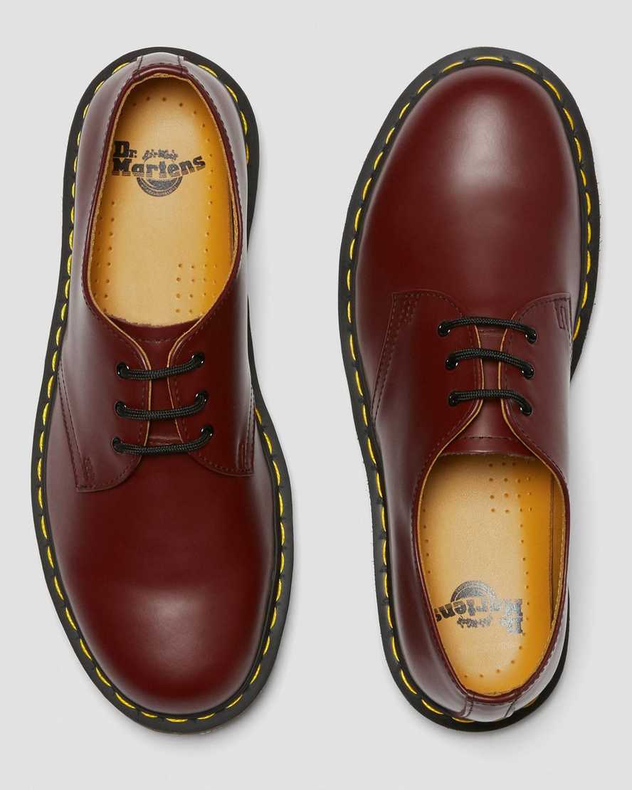 pánské oxfordské boty dr. martens 1461 smooth v červené barvě