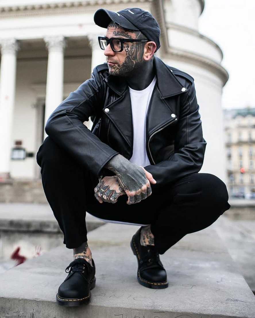 Černé pánské oxfordské boty dr. martens 1461 felix