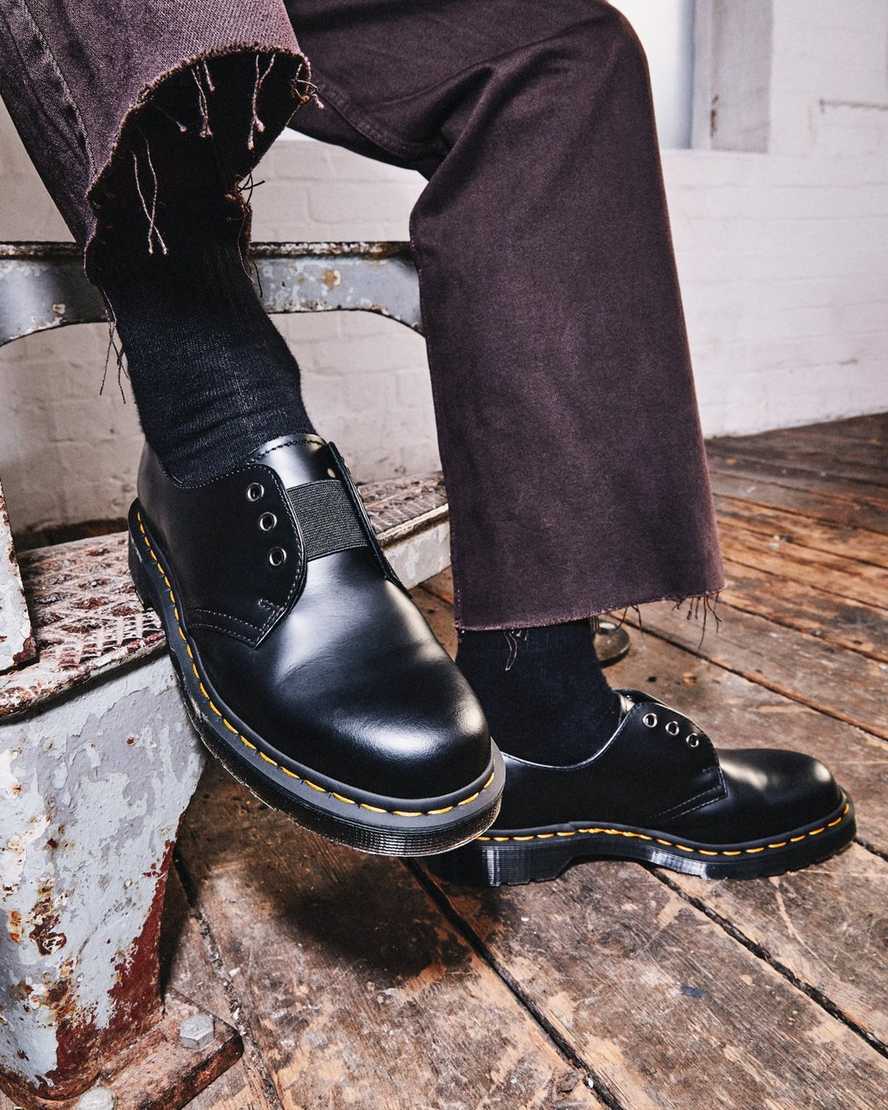 Černé pánské oxfordské boty dr. martens 1461 elastic smooth