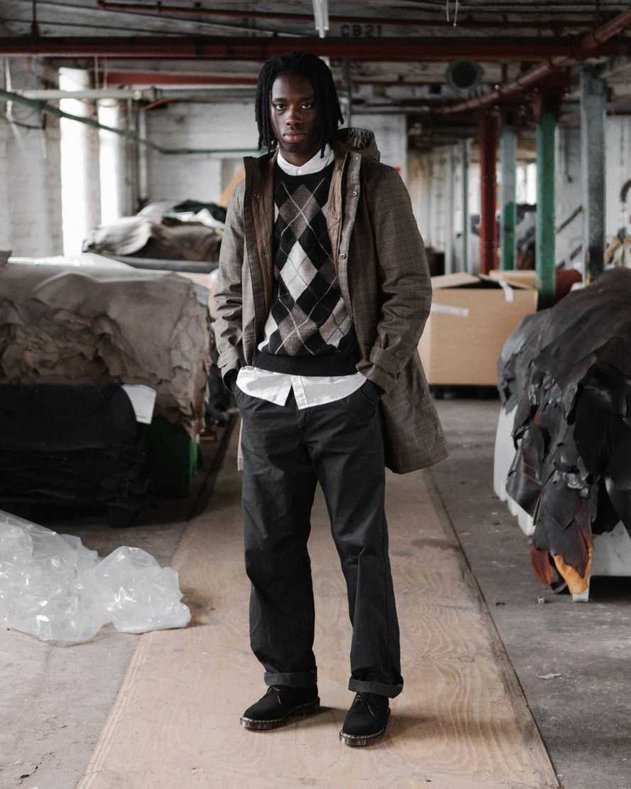 Černé pánské oxfordské boty dr. martens 1461 made in england