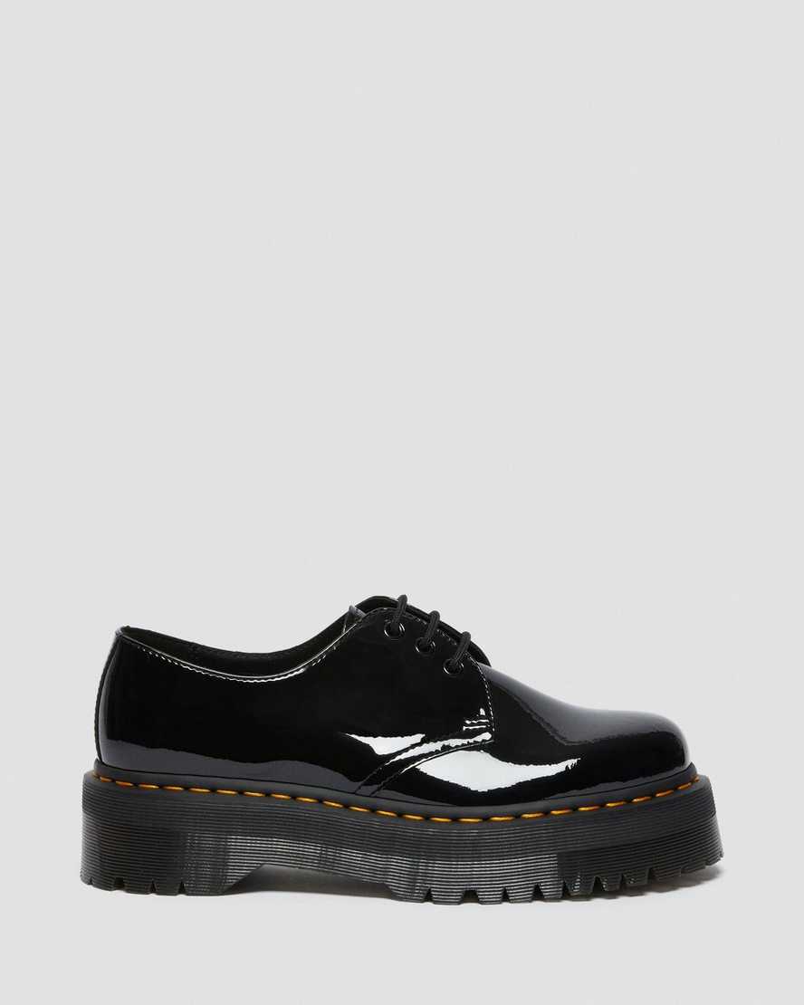 Černé pánské oxfordské boty dr. martens 1461 patent na platformě