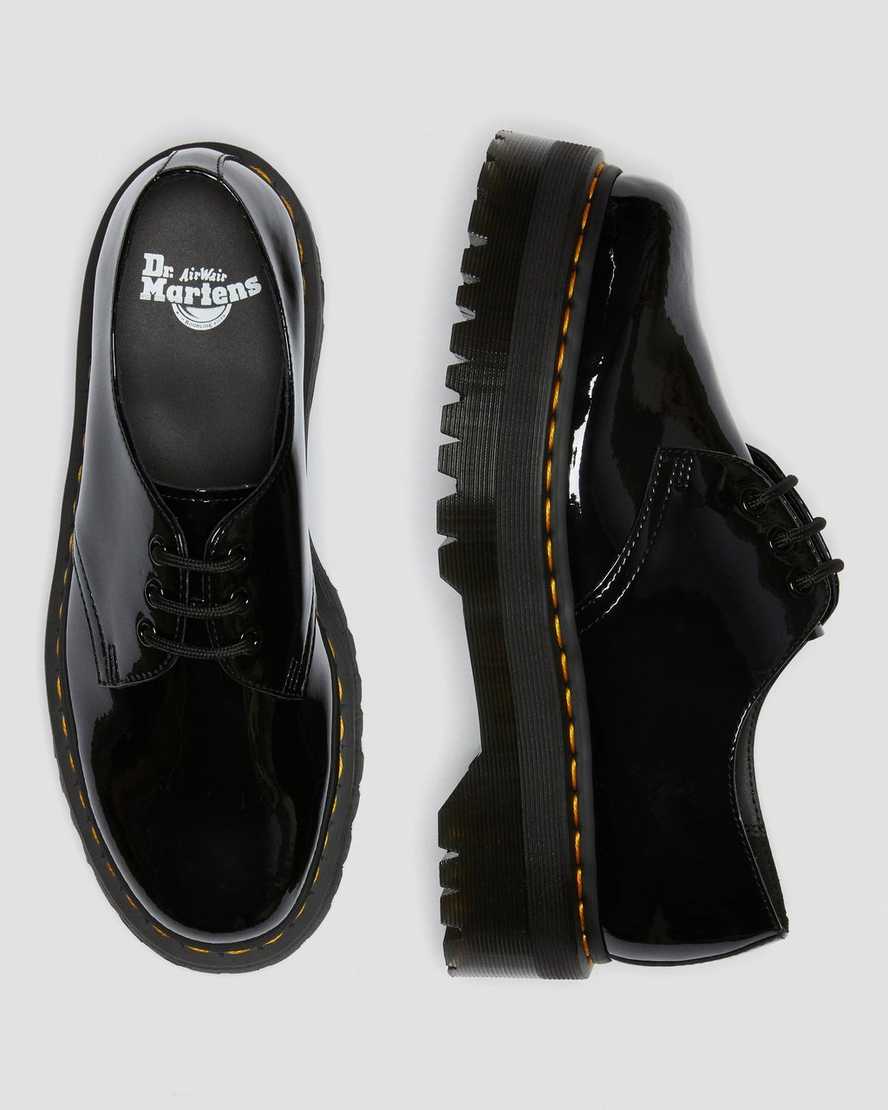 Černé pánské oxfordské boty dr. martens 1461 patent na platformě