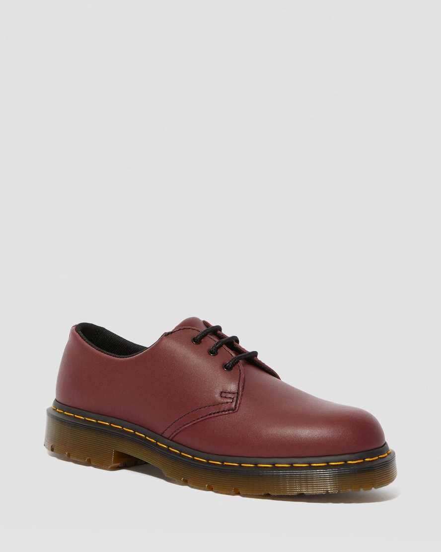 Červené pánské oxfordské boty dr. martens 1461 protiskluzové