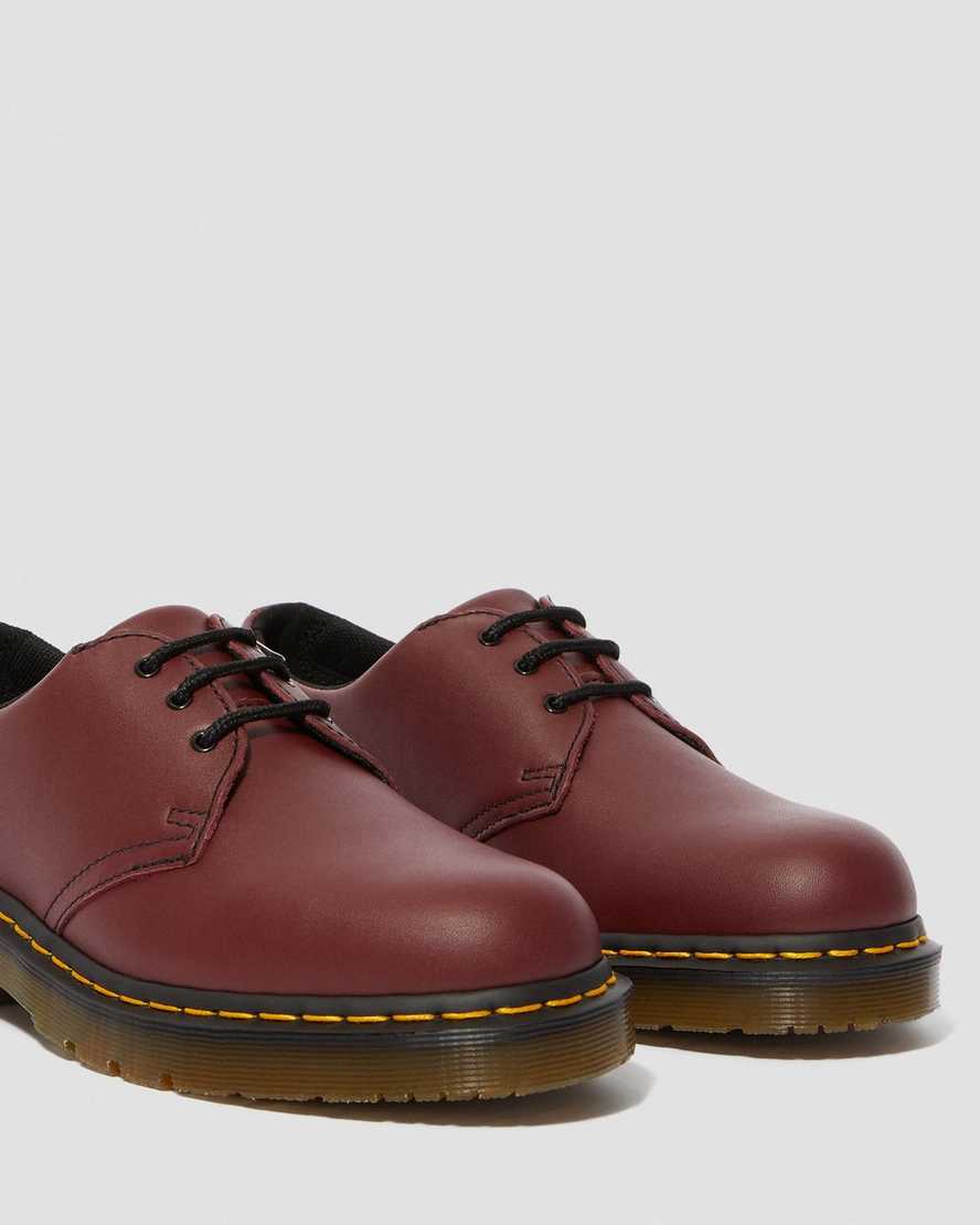 Červené pánské oxfordské boty dr. martens 1461 protiskluzové