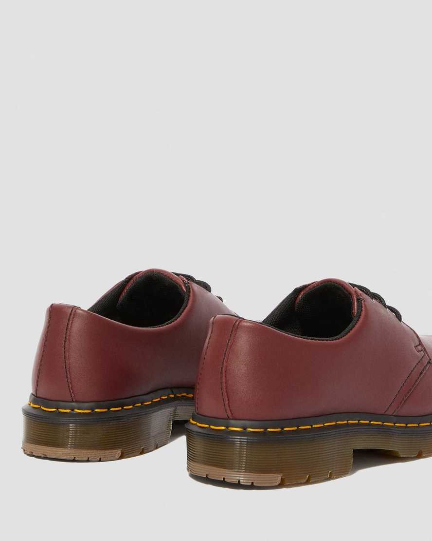 Červené pánské oxfordské boty dr. martens 1461 protiskluzové