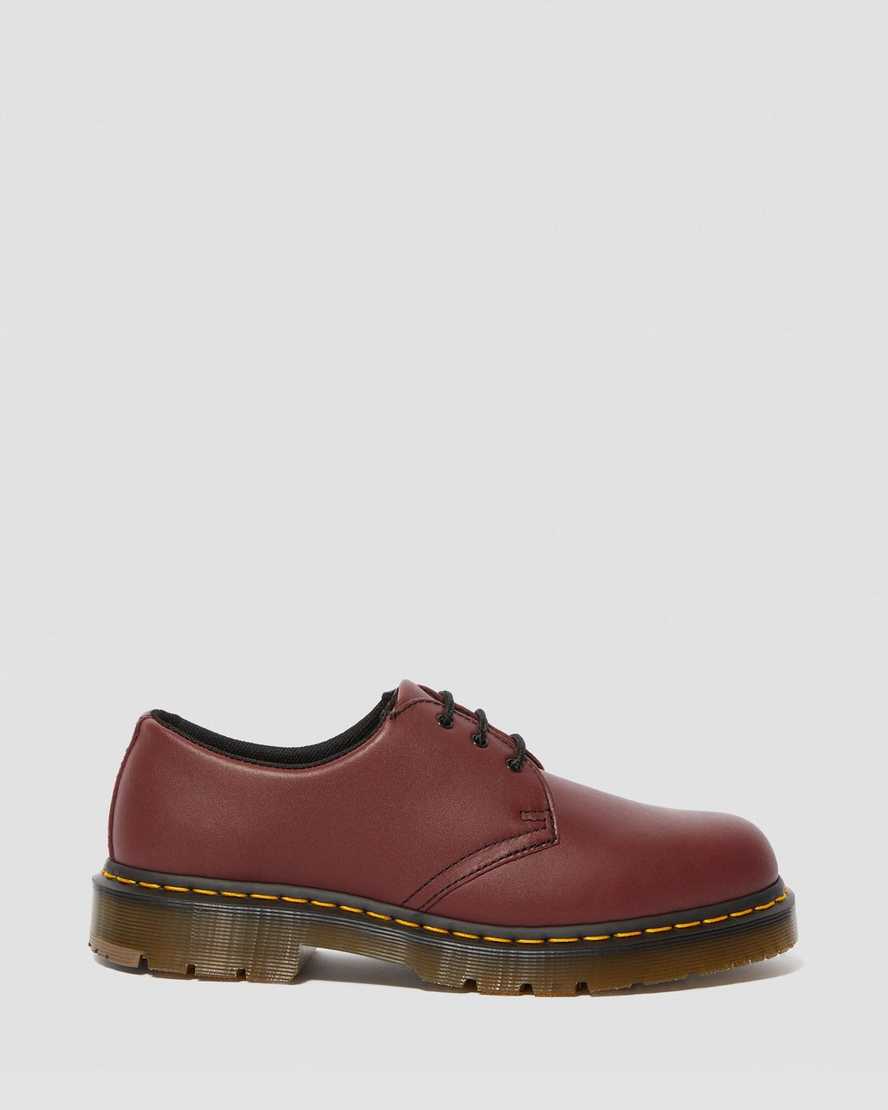 Červené pánské oxfordské boty dr. martens 1461 protiskluzové