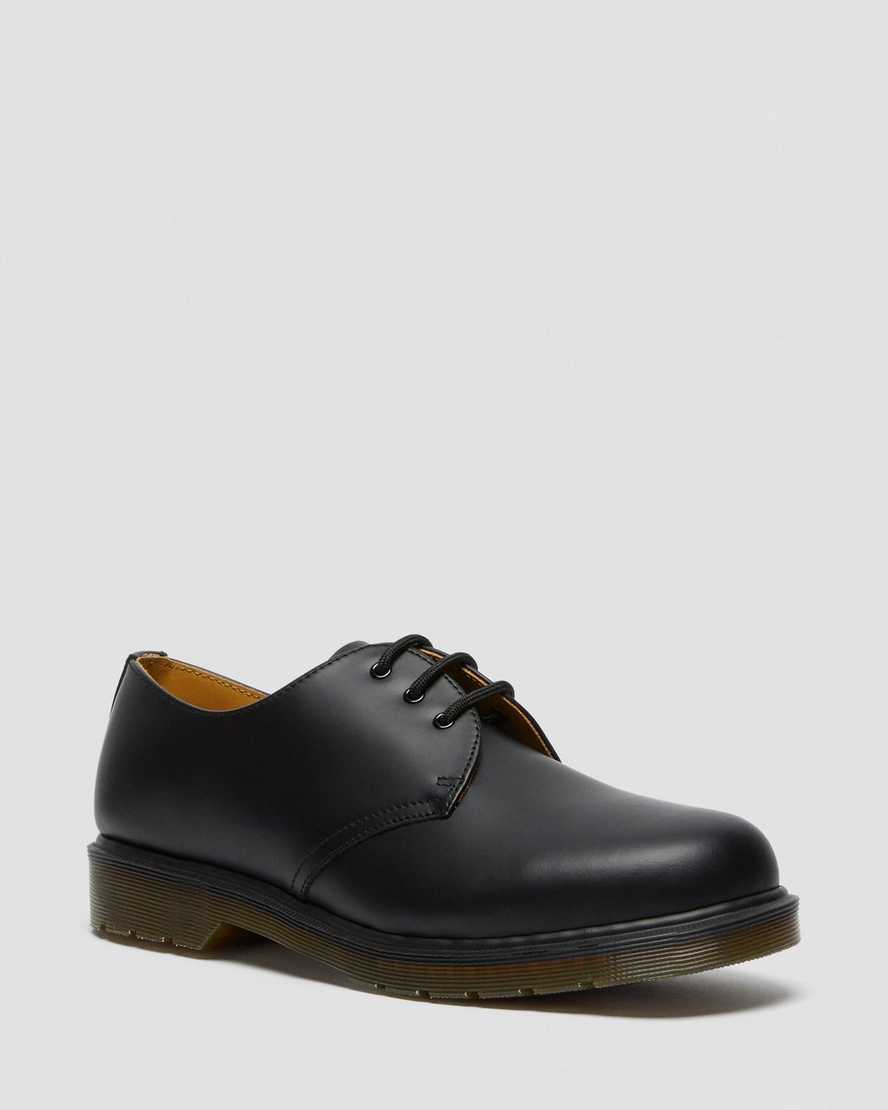 Černé pánské oxfordské boty dr. martens 1461 plain welt smooth