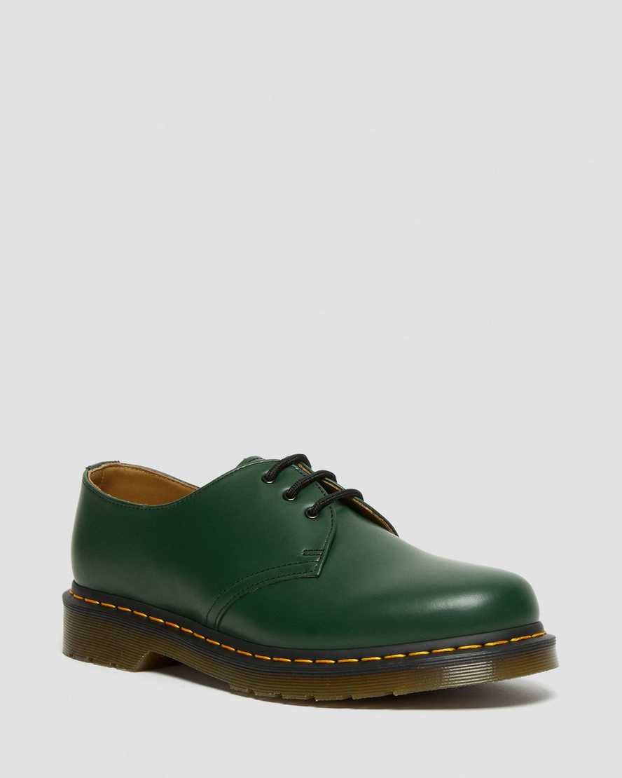 pánské oxfordské boty dr. martens 1461 smooth v zelené barvě