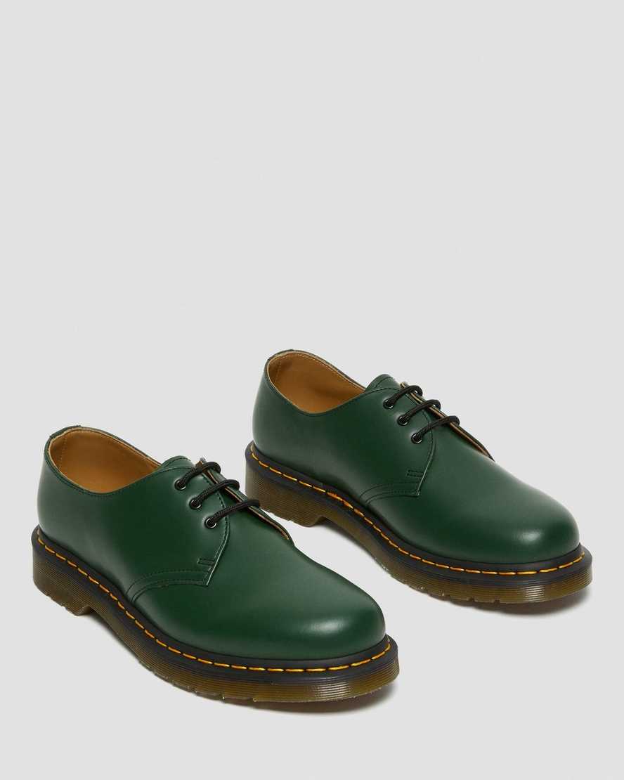 pánské oxfordské boty dr. martens 1461 smooth v zelené barvě