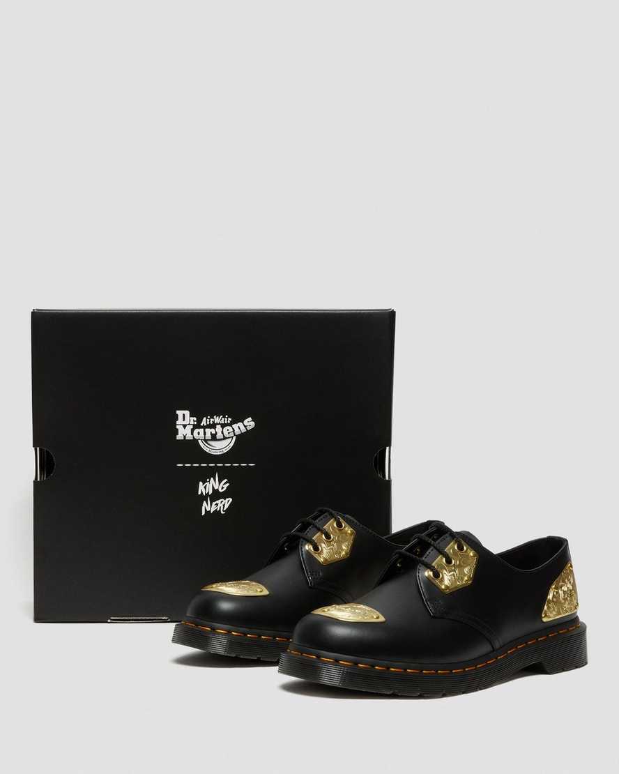 Černé pánské oxfordské boty dr. martens king nerd 1461