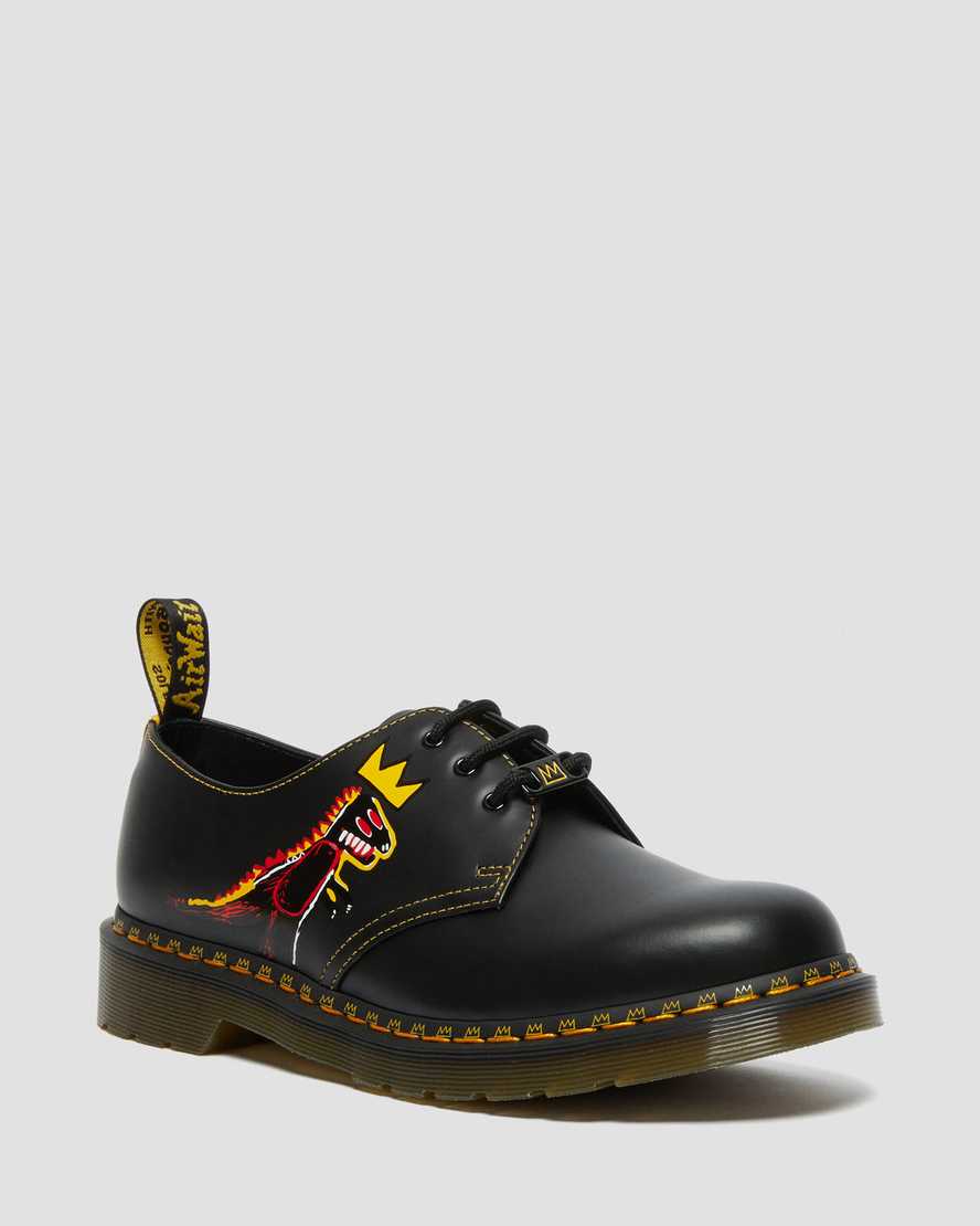 Černé pánské oxfordské boty dr. martens 1461 basquiat