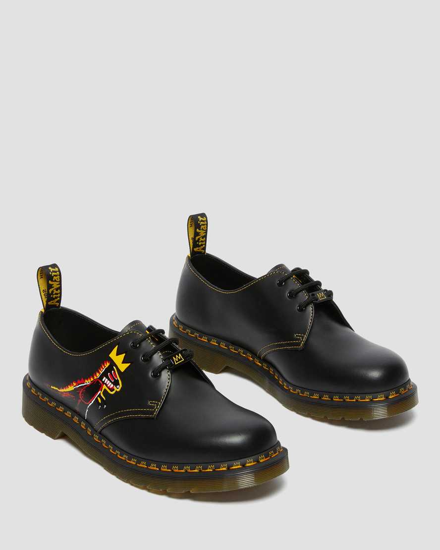 Černé pánské oxfordské boty dr. martens 1461 basquiat