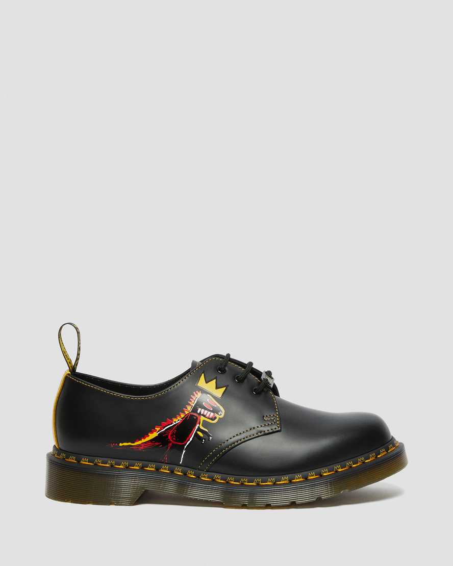 Černé pánské oxfordské boty dr. martens 1461 basquiat
