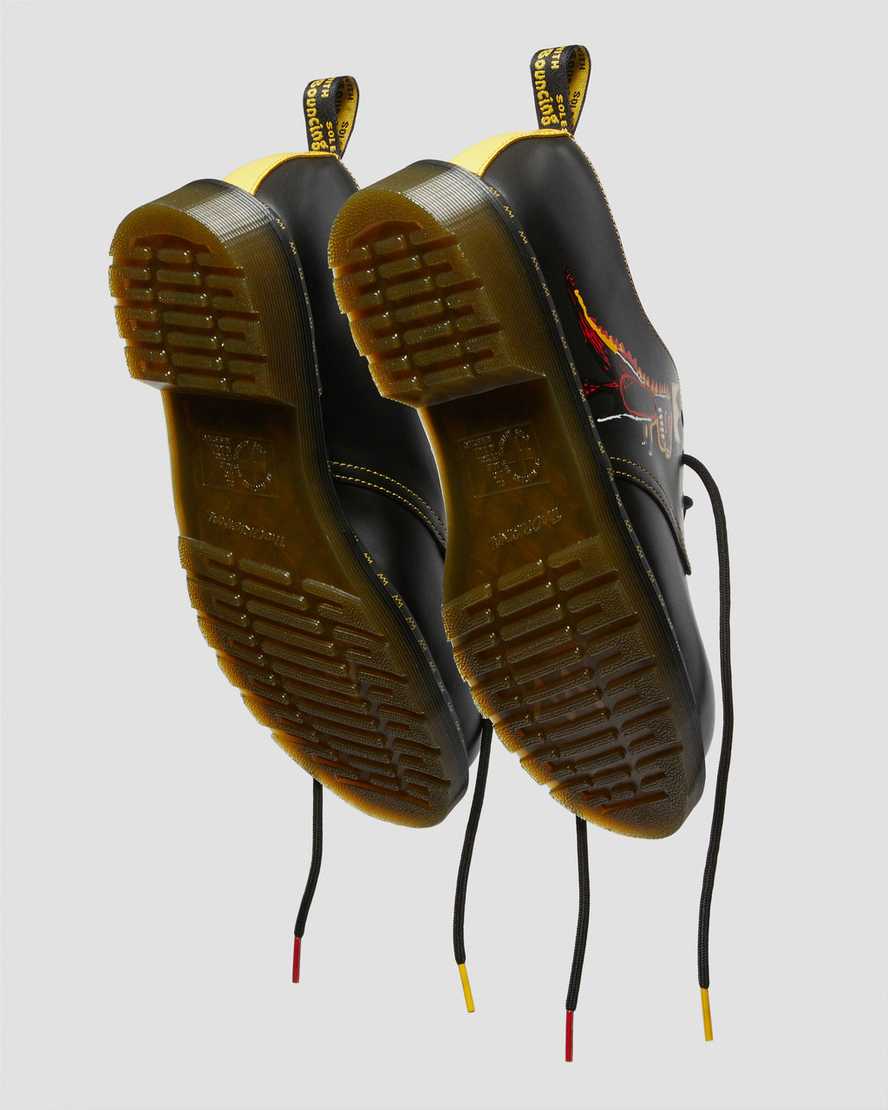 Černé pánské oxfordské boty dr. martens 1461 basquiat