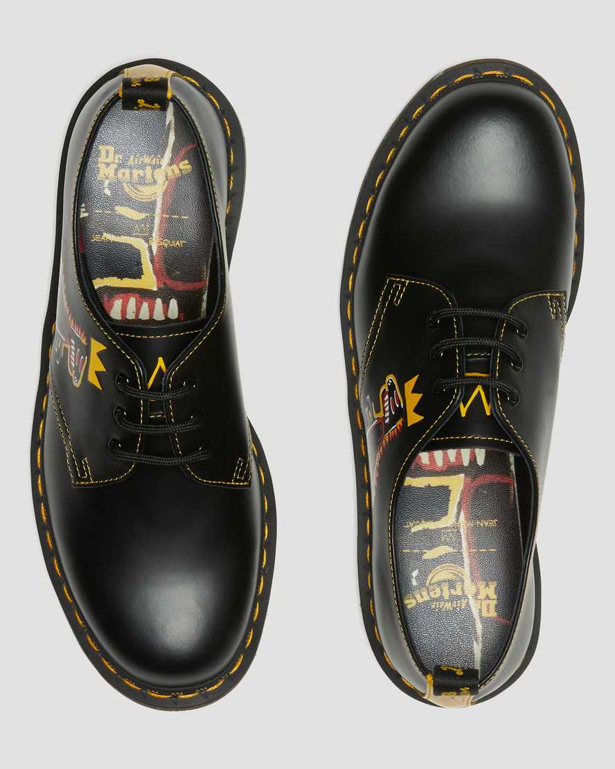 Černé pánské oxfordské boty dr. martens 1461 basquiat