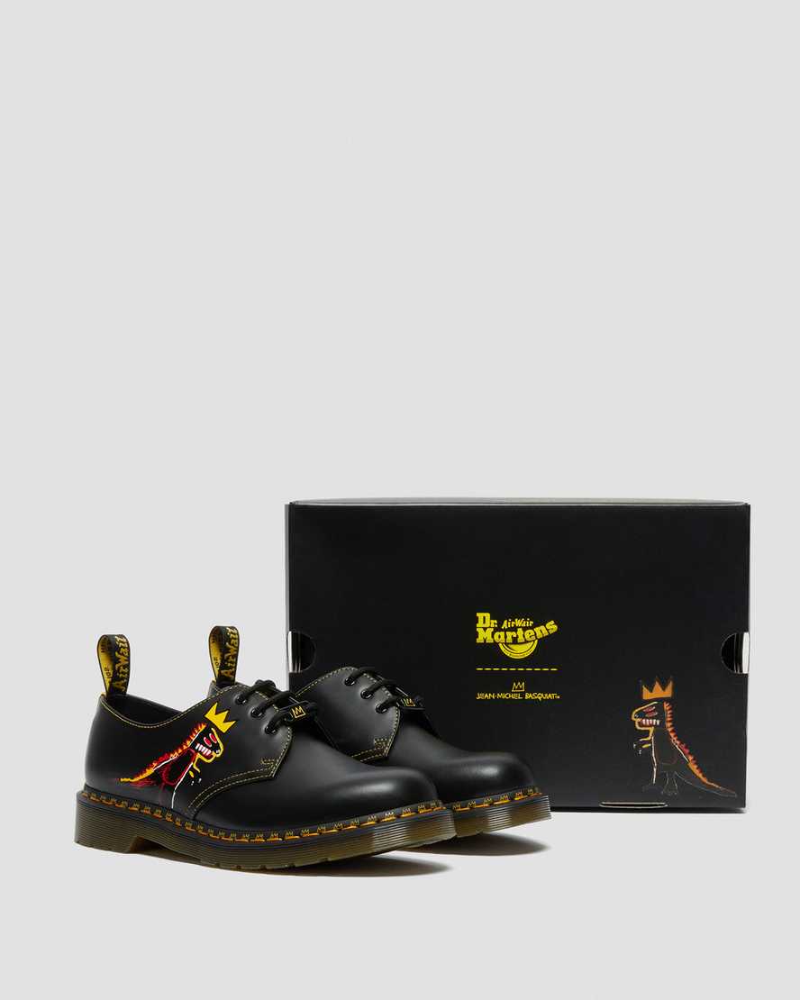 Černé pánské oxfordské boty dr. martens 1461 basquiat