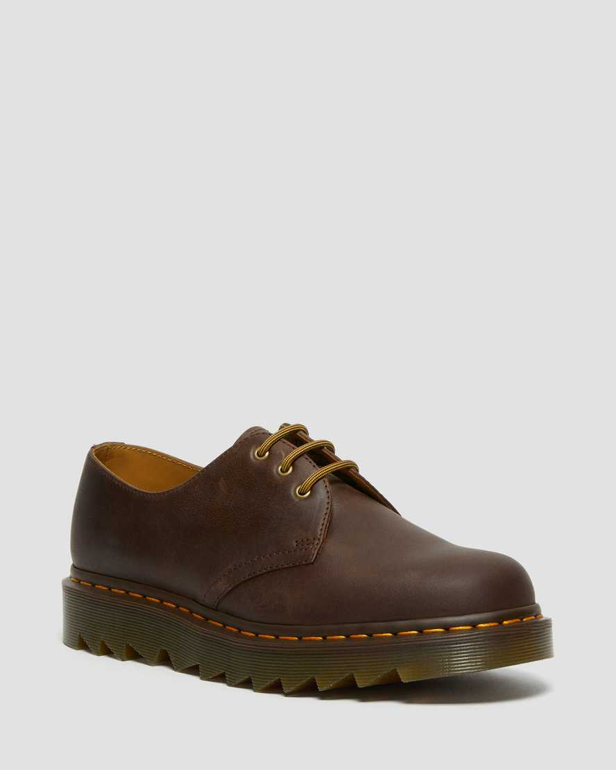 hnědé pánské oxfordské boty dr. martens 1461 ziggy