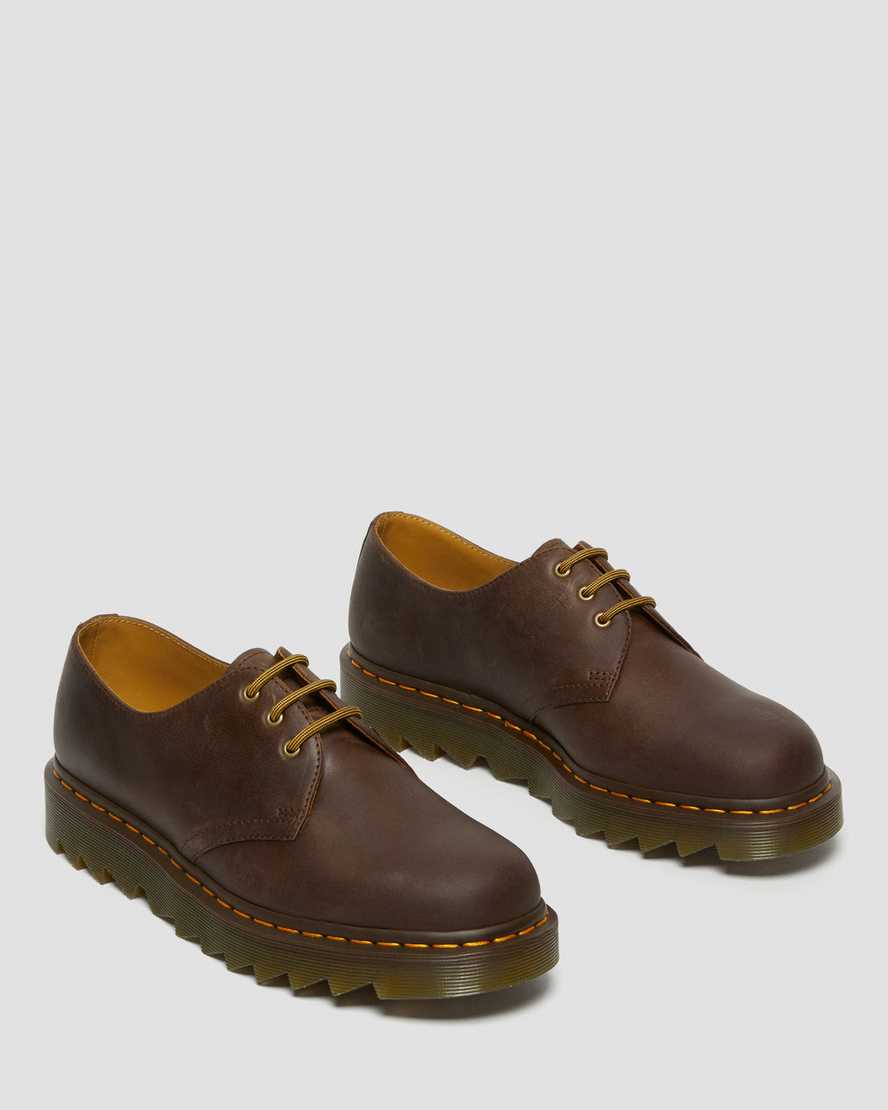 hnědé pánské oxfordské boty dr. martens 1461 ziggy