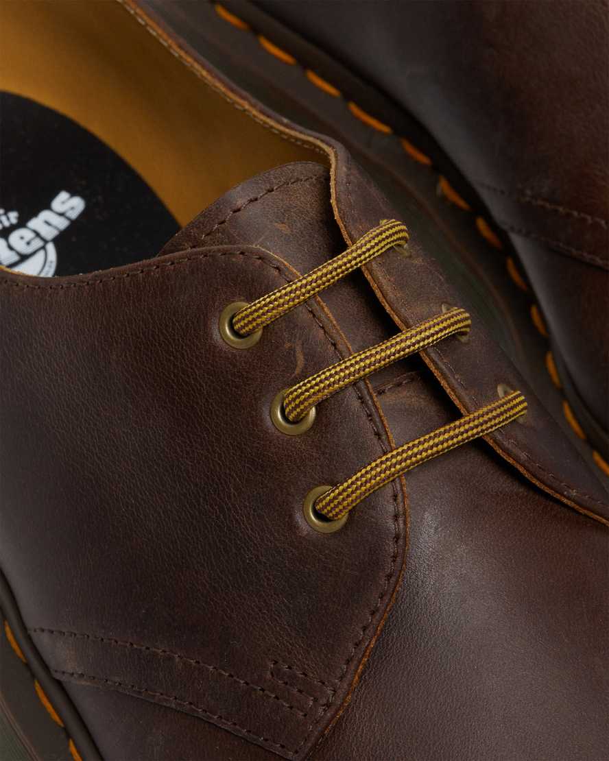 hnědé pánské oxfordské boty dr. martens 1461 ziggy