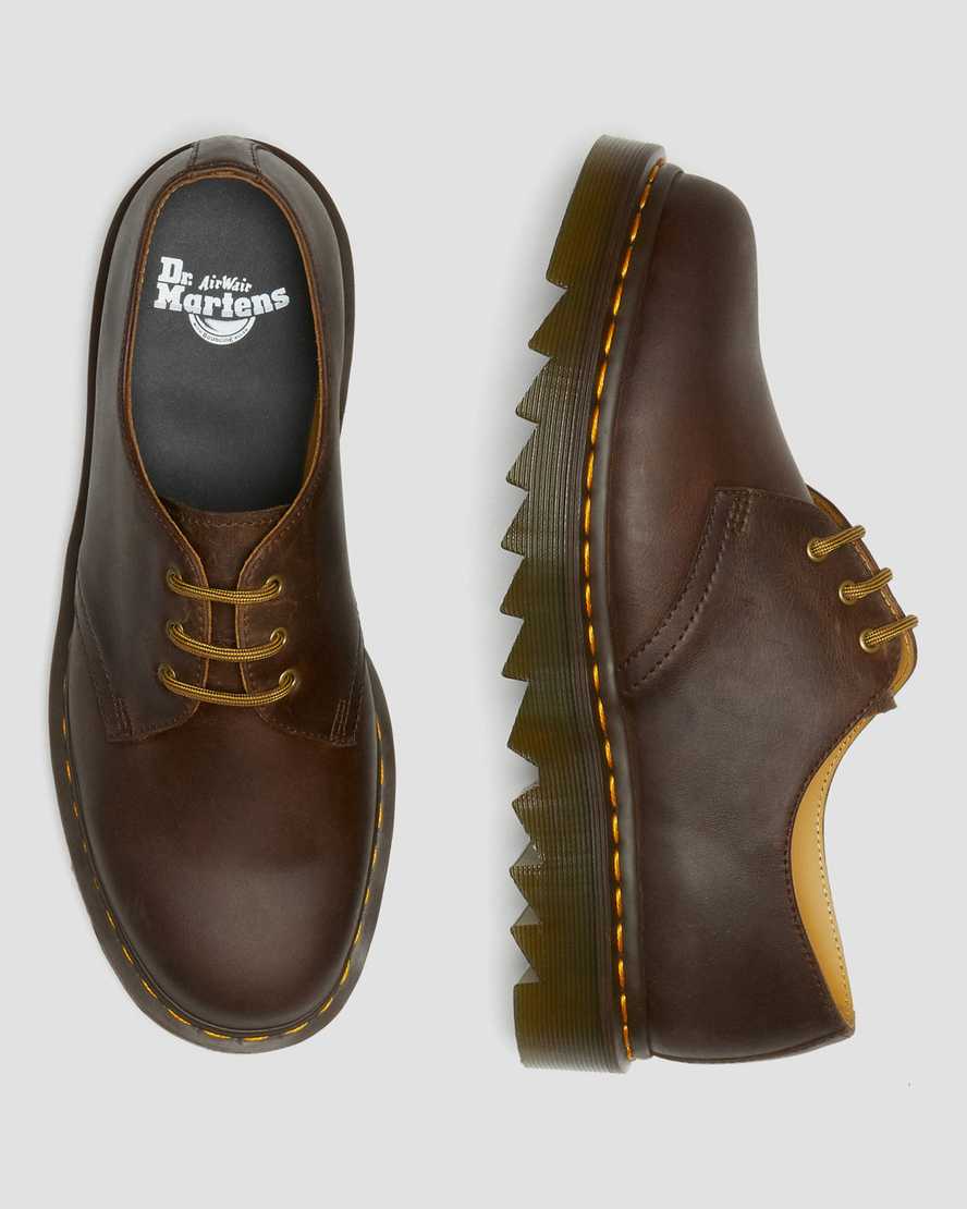 hnědé pánské oxfordské boty dr. martens 1461 ziggy