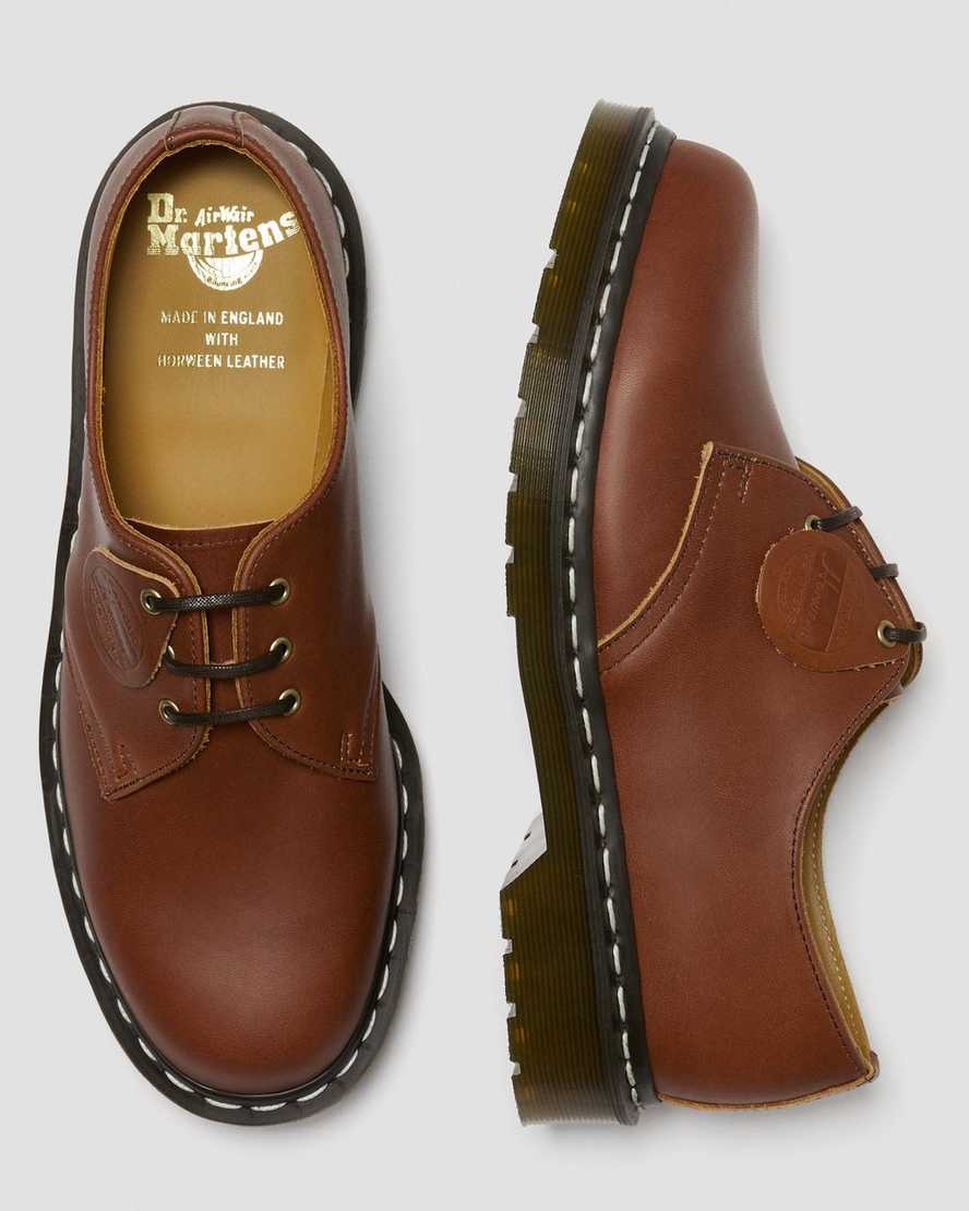 hnědé pánské oxfordské boty dr. martens 1461 veg tan