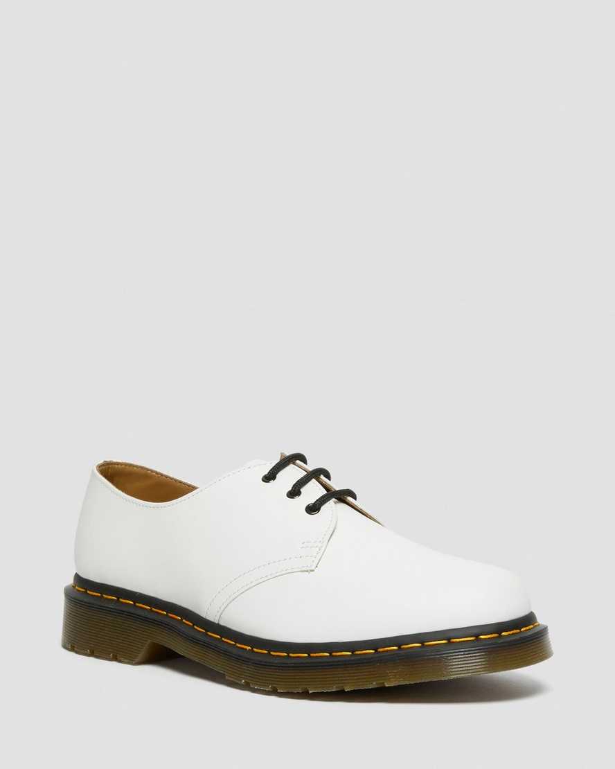 bílé pánské oxfordské boty dr. martens 1461 smooth