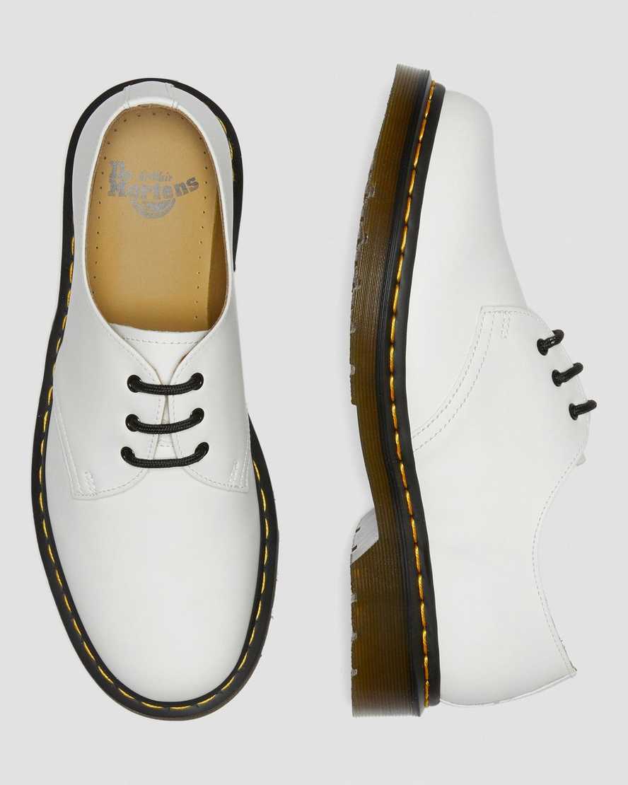 bílé pánské oxfordské boty dr. martens 1461 smooth