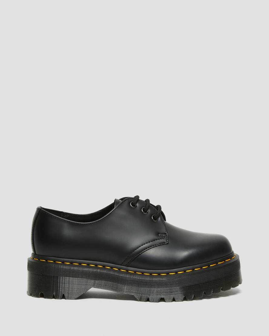 Černé pánské boty na platformě dr. martens 1461 smooth