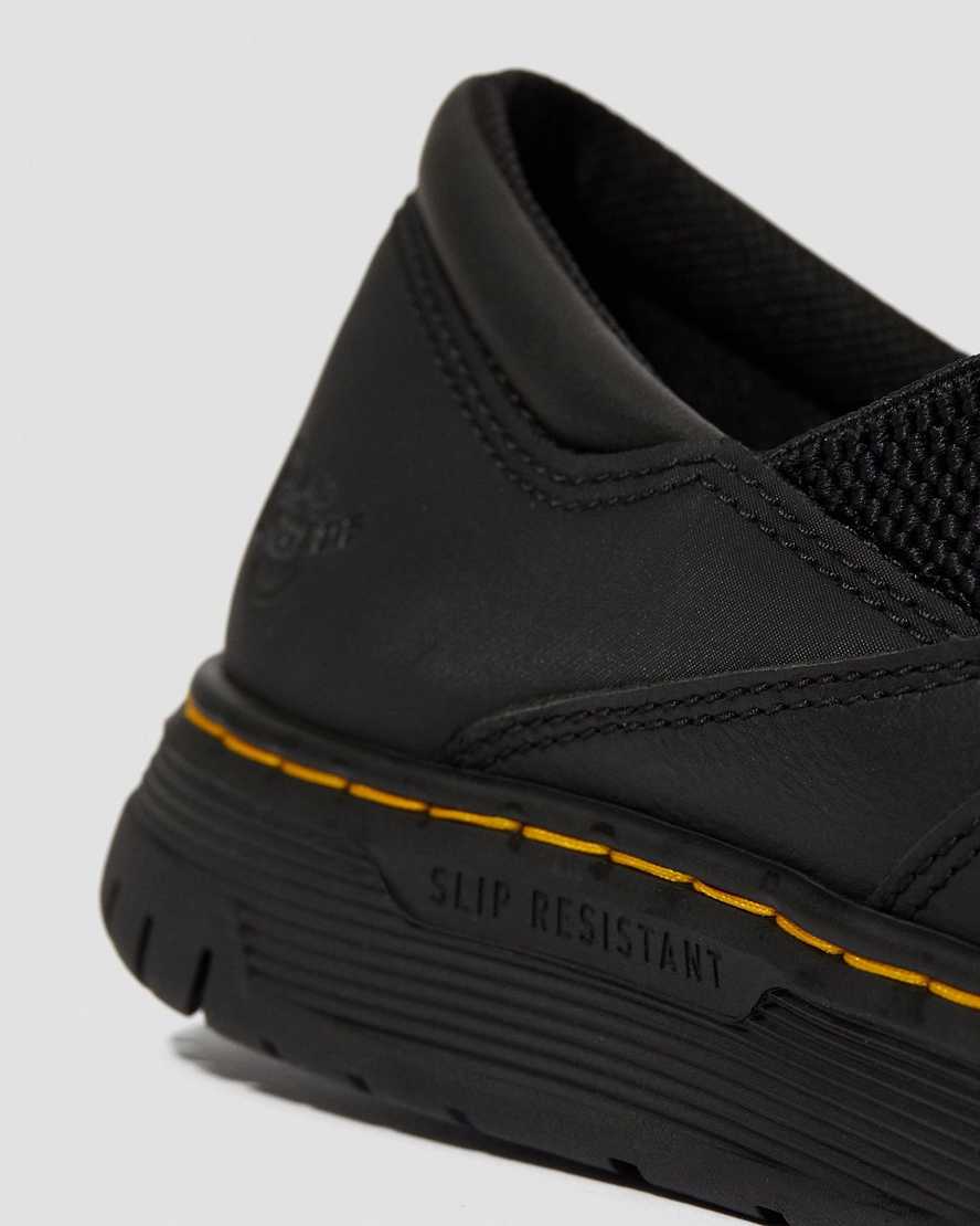 Černé pánské pracovní boty dr. martens brockley s protiskluzovou úpravou