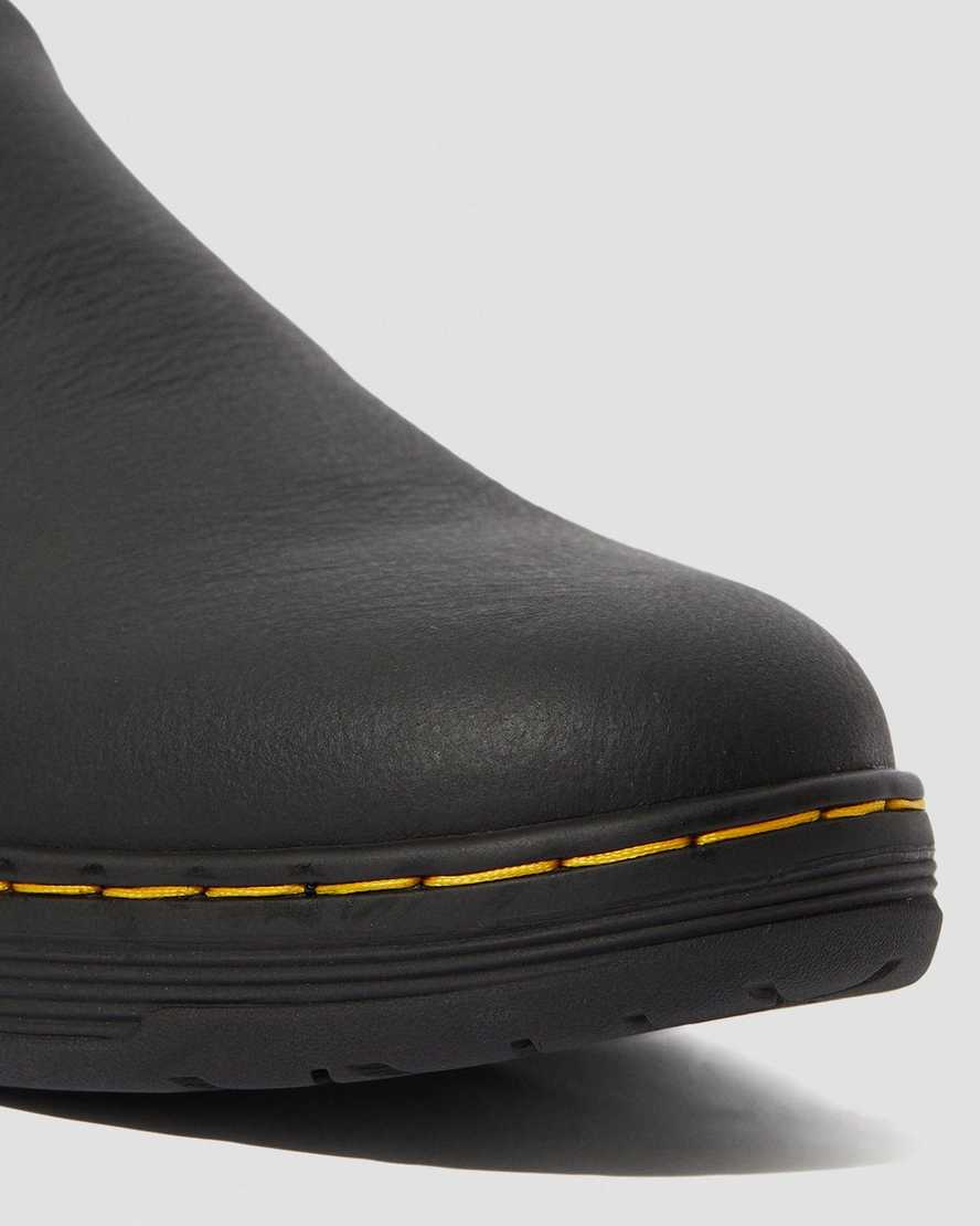 Černé pánské pracovní boty dr. martens brockley s protiskluzovou úpravou
