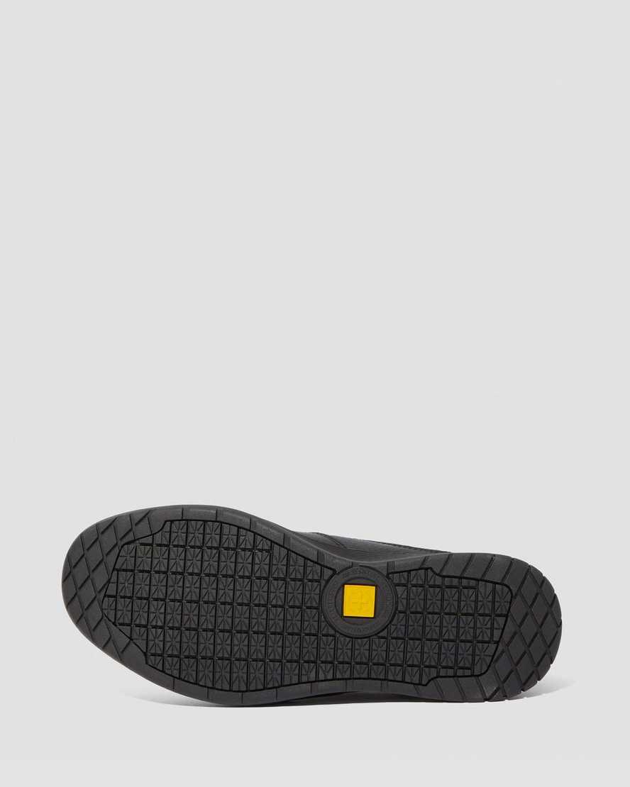 Černé pánské pracovní boty dr. martens brockley s protiskluzovou úpravou