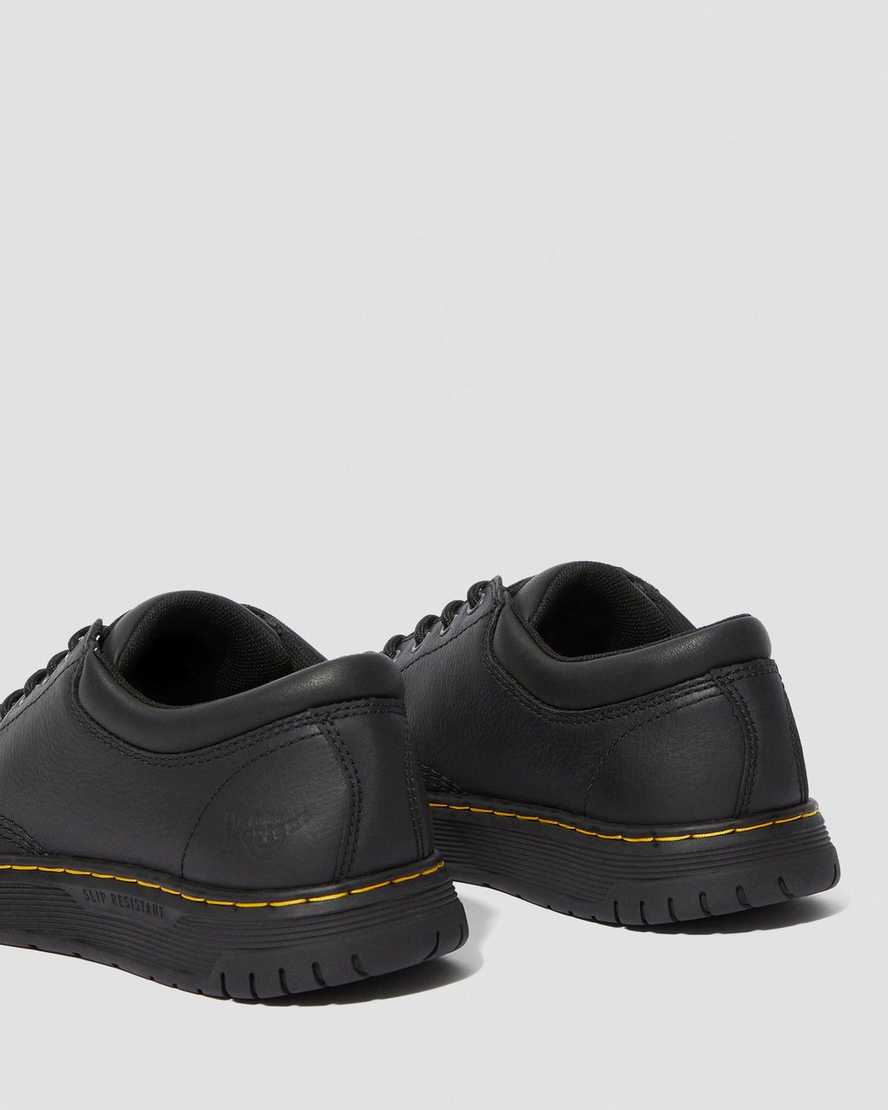 Černé pánské pracovní boty dr. martens maltby s protiskluzovou úpravou