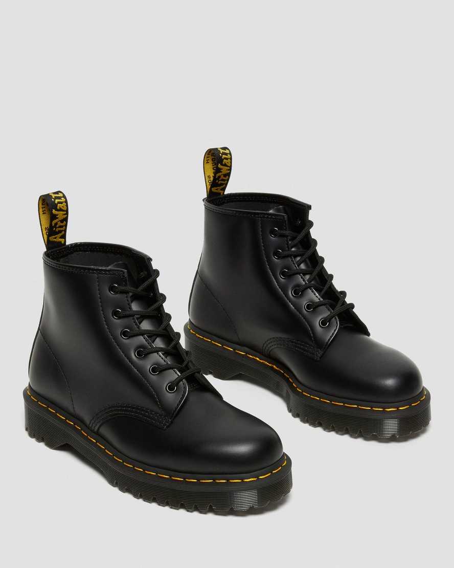 Černé dámské kotníkové boty dr. martens 101 bex smooth