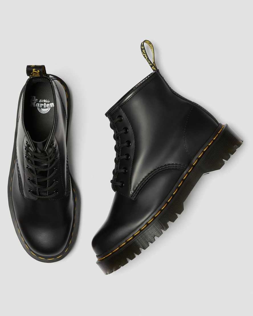 Černé dámské kotníkové boty dr. martens 101 bex smooth