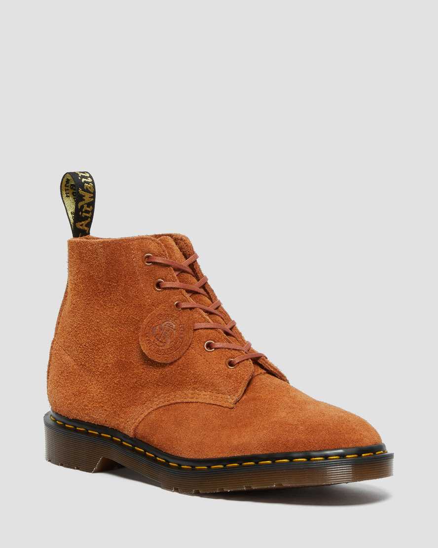 hnědé dámské kotníkové boty dr. martens 101