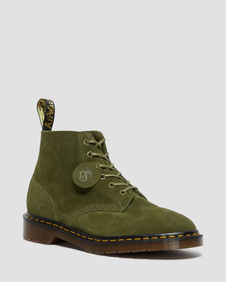 dámské kotníkové boty dr. martens 101 v olivové barvě