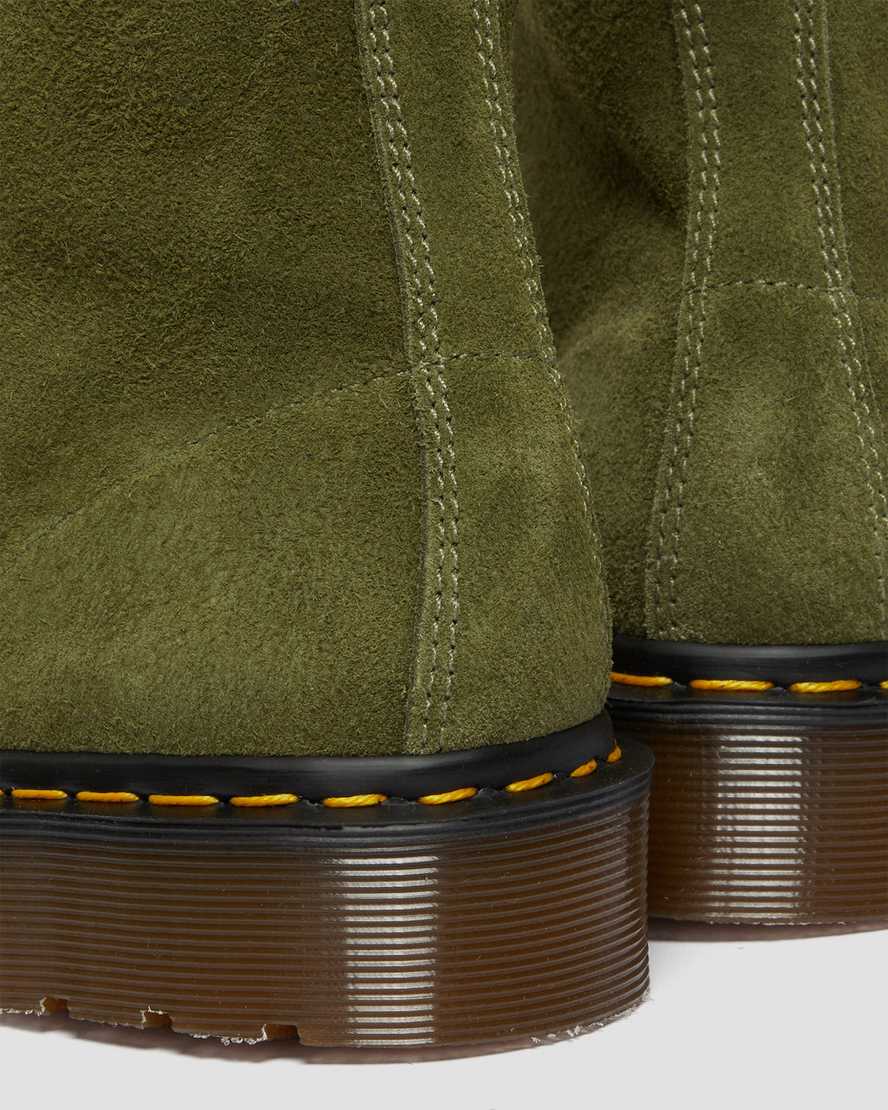 dámské kotníkové boty dr. martens 101 v olivové barvě