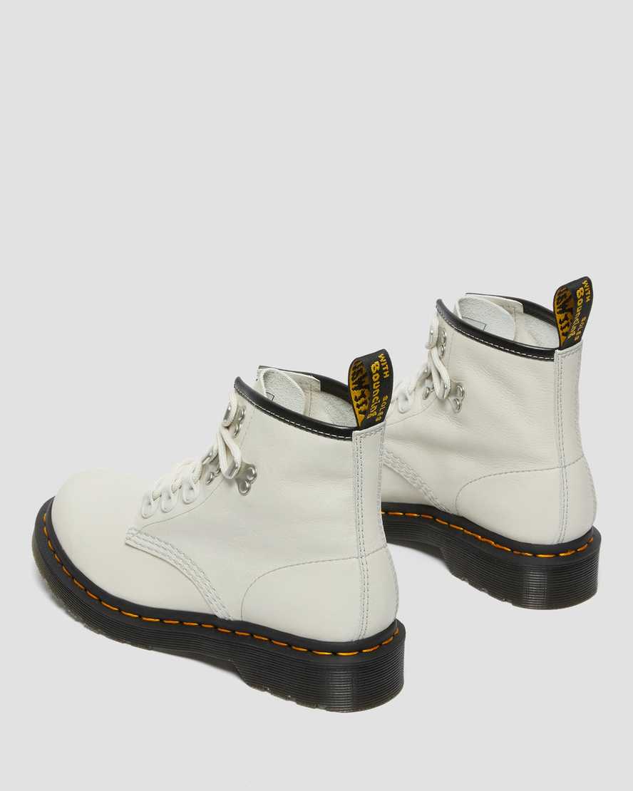 hnědé dámské kotníkové boty dr. martens 101 hardware virginia