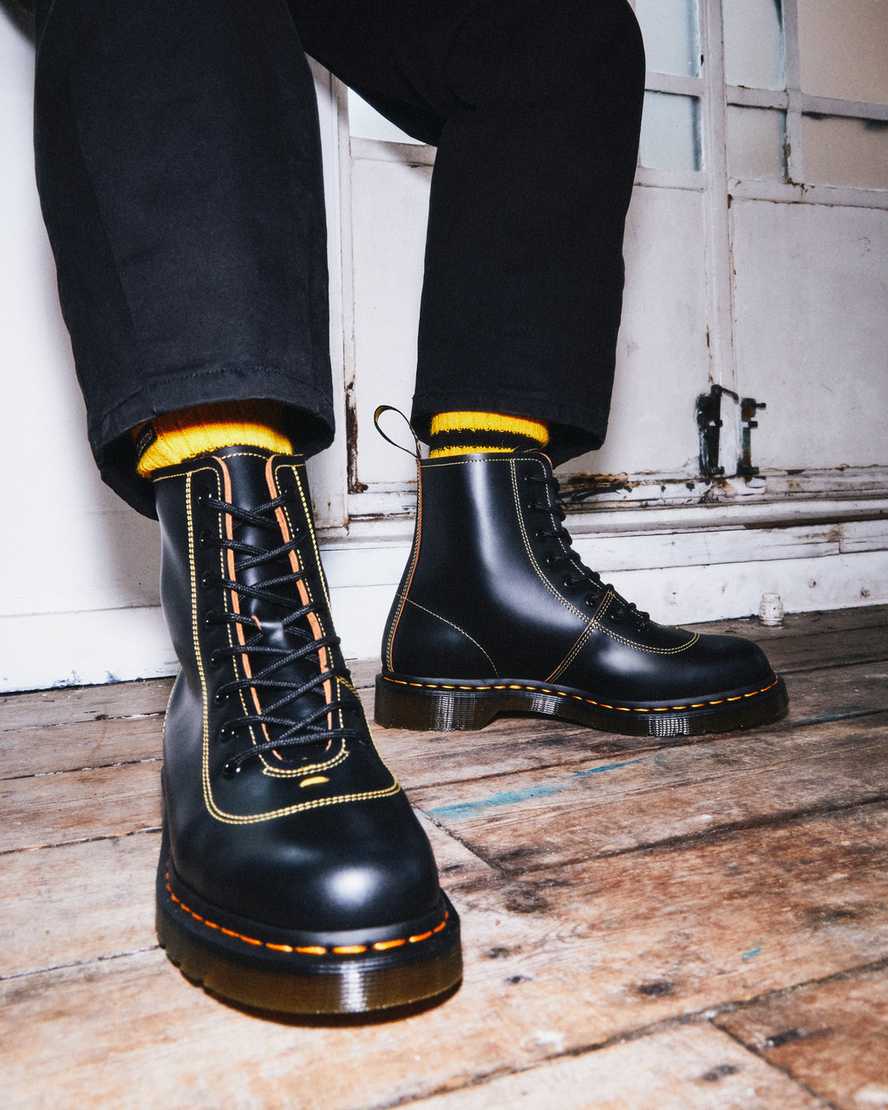 Černé dámské kotníkové boty dr. martens pharamond vintage smooth