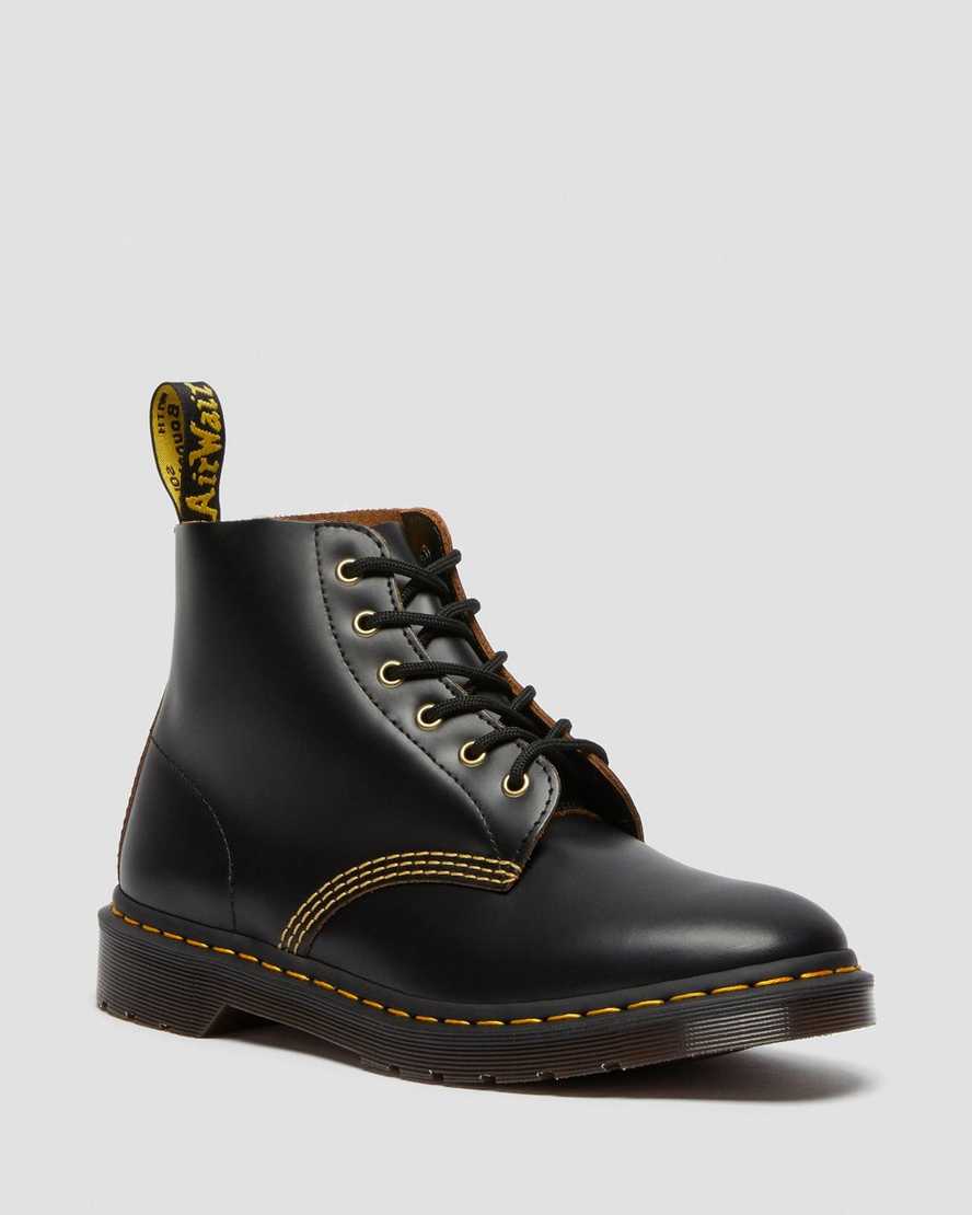 Černé dámské kotníkové boty dr. martens 101 vintage smooth