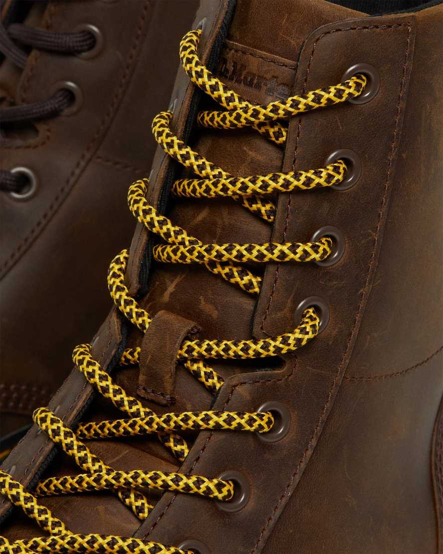 hnědé dámské volnočasové boty dr. martens combs crazy horse