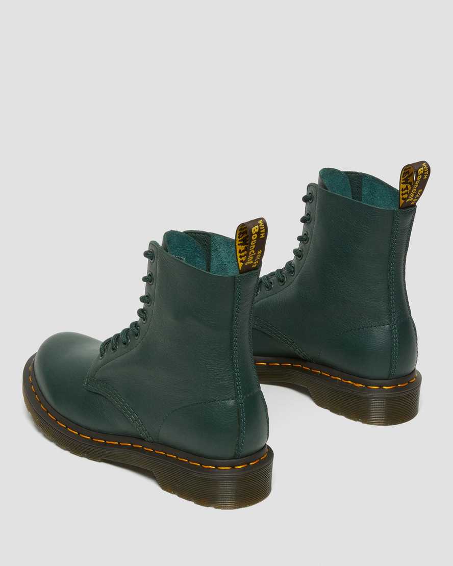 dámské volnočasové boty dr. martens 1460 pascal virginia v zelené barvě