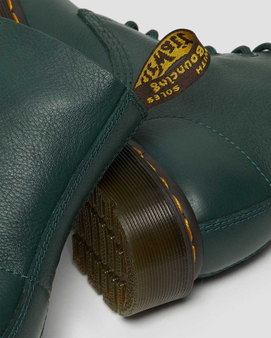 dámské volnočasové boty dr. martens 1460 pascal virginia v zelené barvě