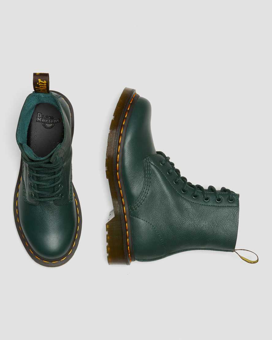 dámské volnočasové boty dr. martens 1460 pascal virginia v zelené barvě